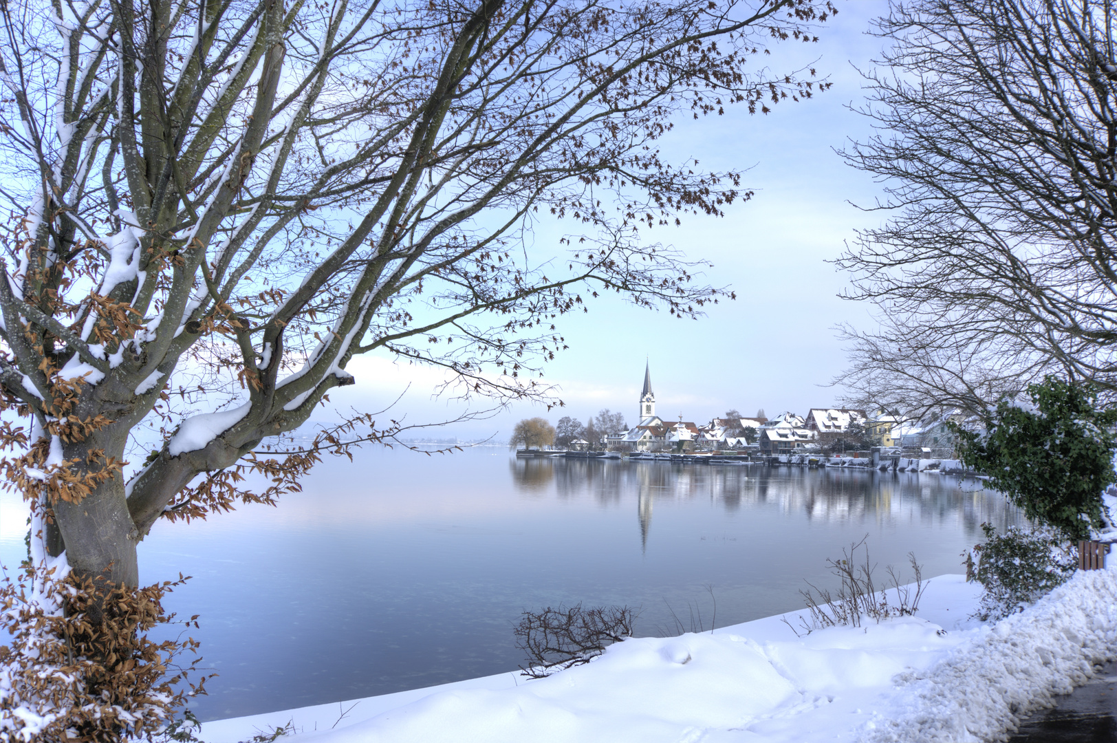 Berlingen im Schnee