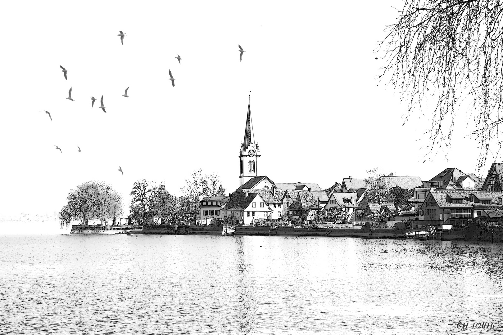 Berlingen / Schweiz Foto & Bild world, kirche, digiart Bilder auf