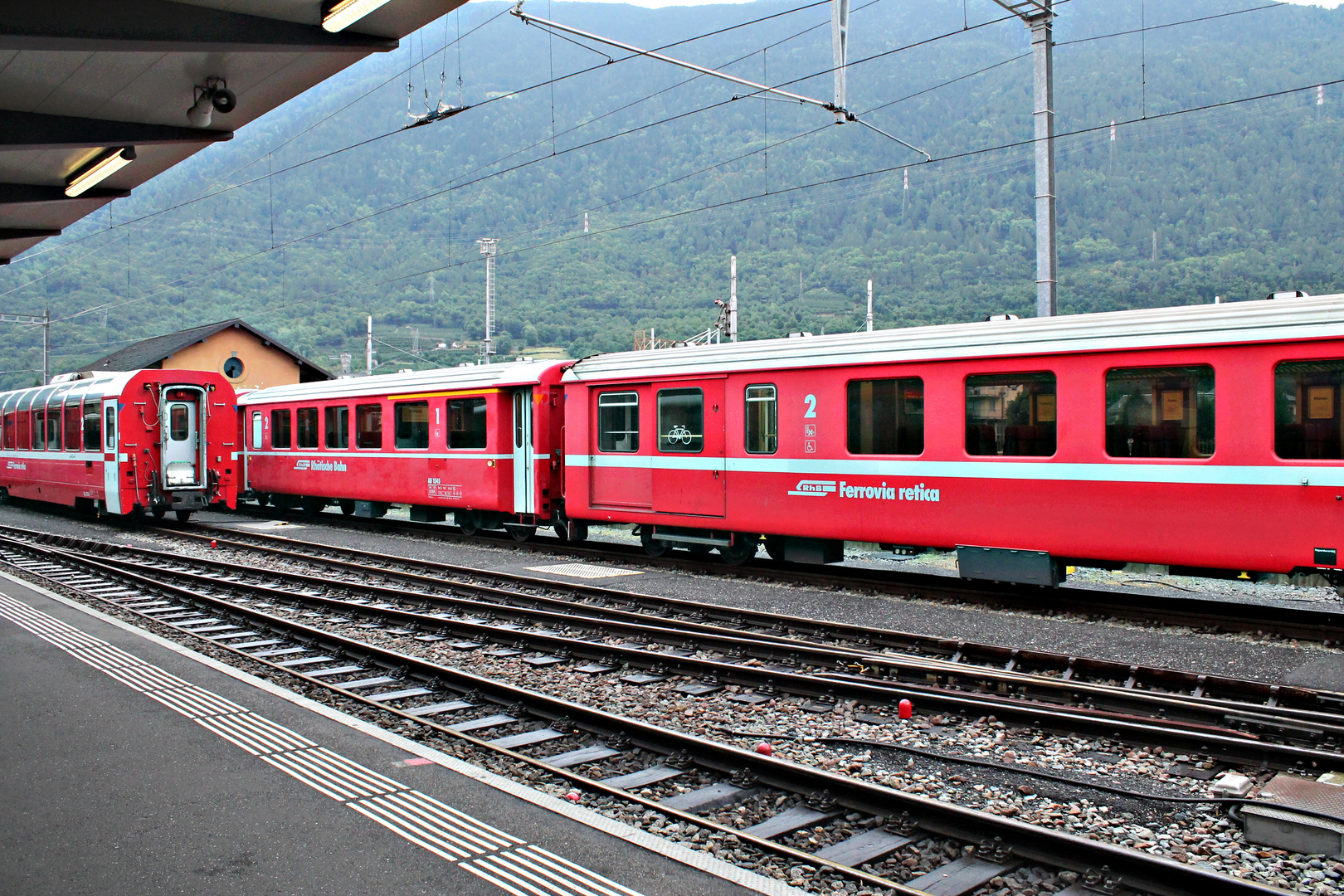 Bermina train at Tirano station