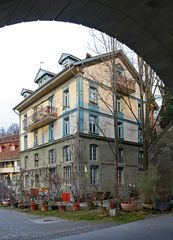Bern Altstadt, das Haus an der Brücke
