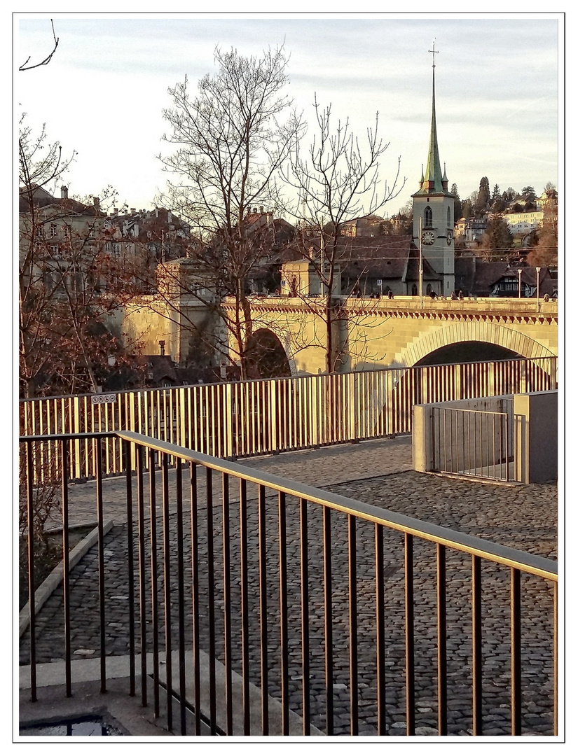 Bern Bärengraben winterlich frühlingshaft