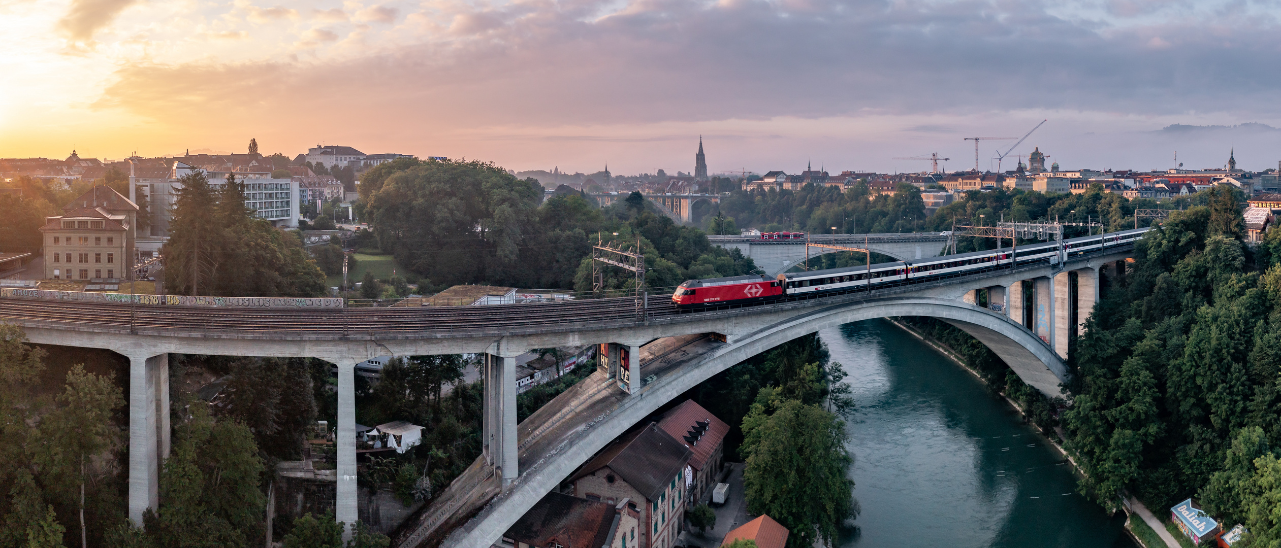 Bern bei Sonnenaufgang 