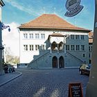 Bern, das Rathaus und rechts das Restaurant Ratshaus