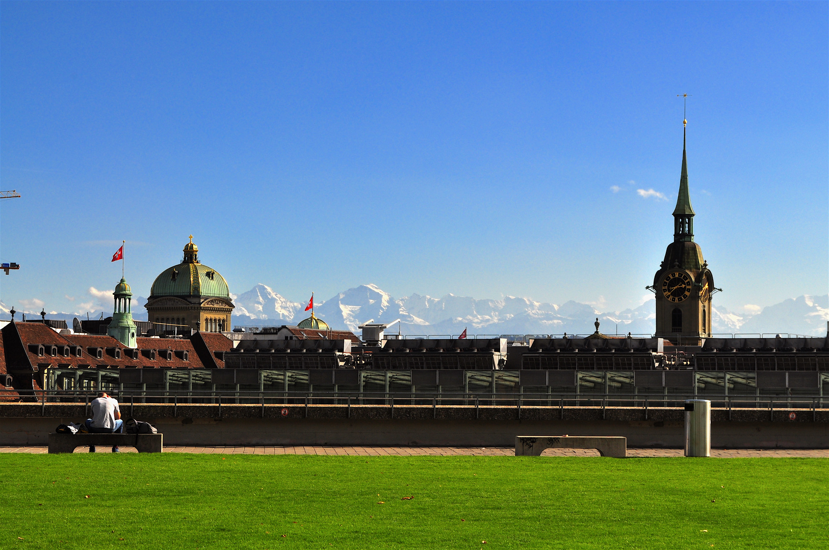 Bern mit Alpenpanorama