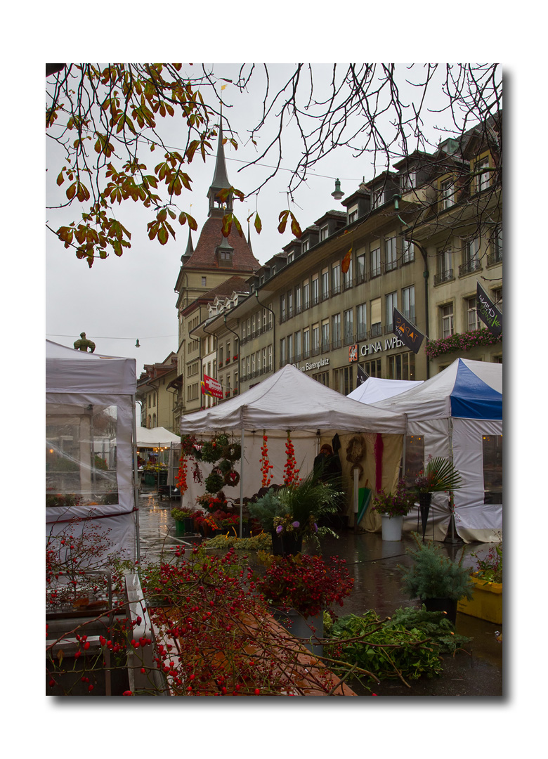 Bern Samstagsmarkt im Herbst