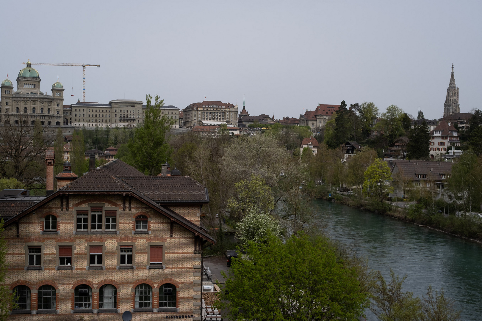 Bern, Sicht von der Monbijoubrücke aus