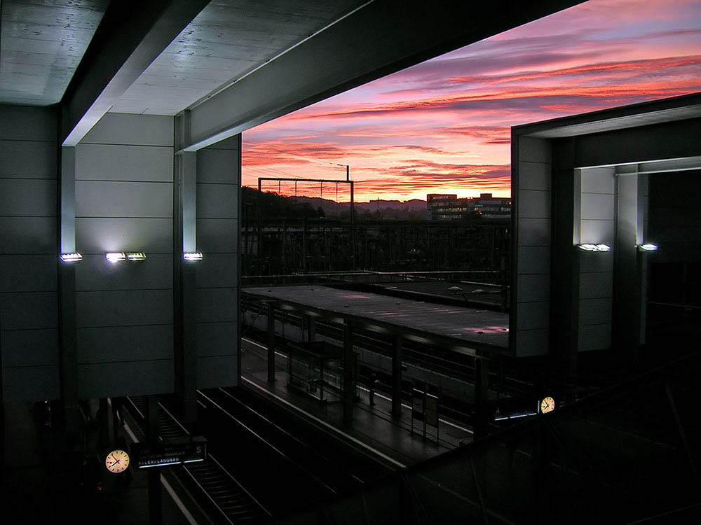 Bern Wankdorf Morgenröte