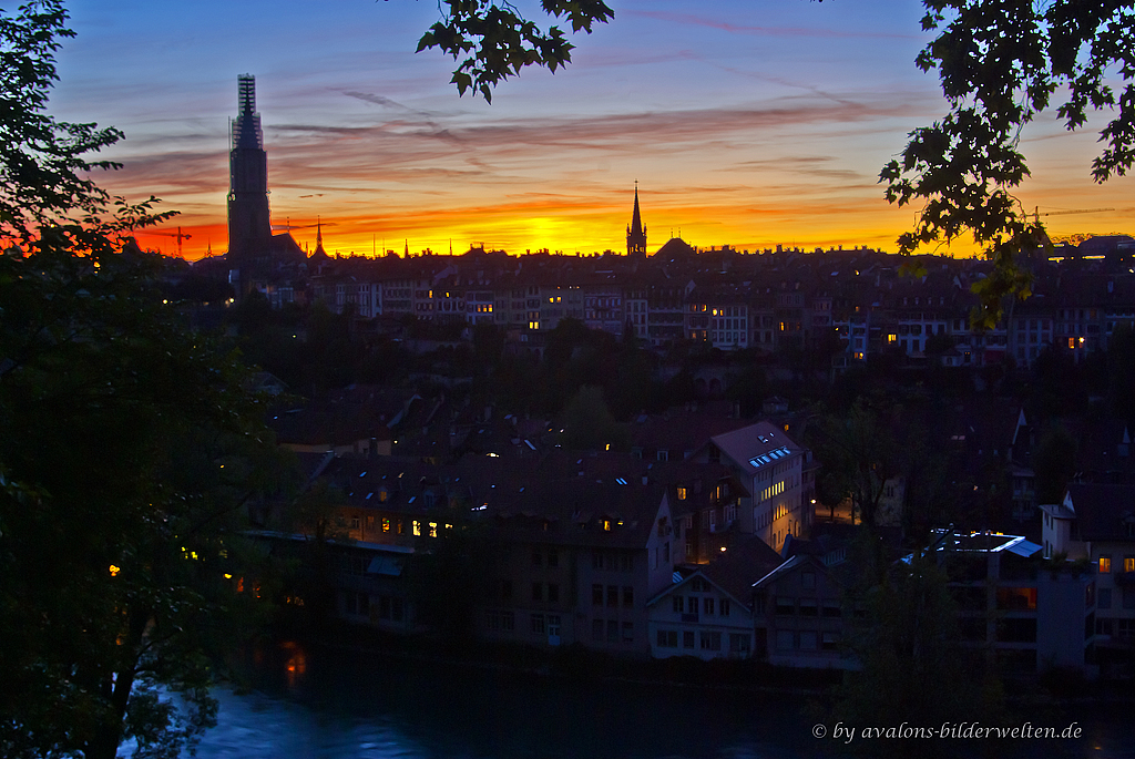 Bern zwischen Tag und Nacht