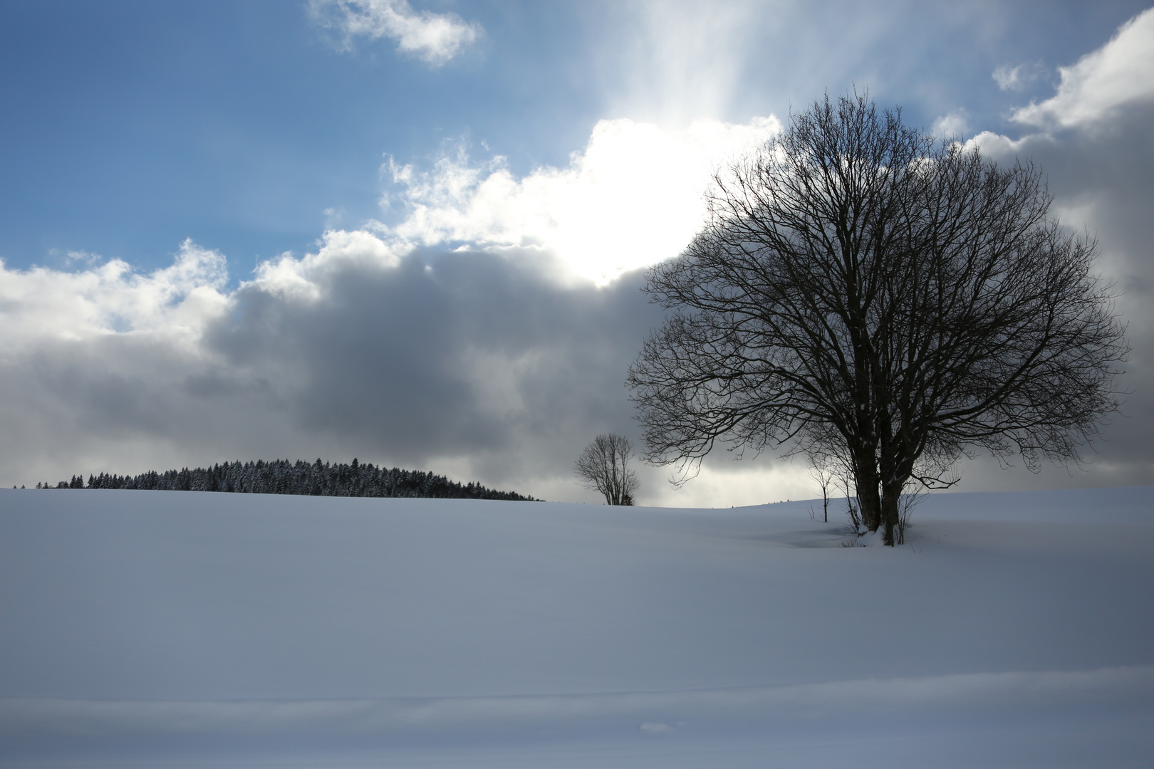 Bernau nach einem Schneegestöber