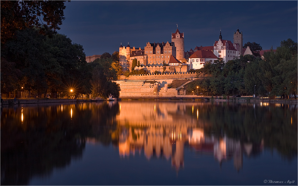 Bernburg bei Nacht (RAW-Entwicklung)