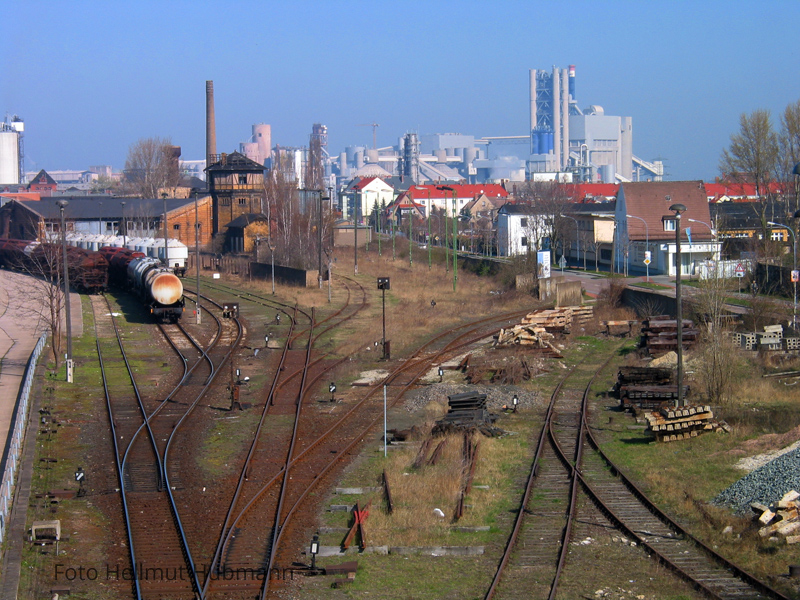 BERNBURG - BLICK AUF VERLASSENE GLEISE