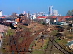 BERNBURG - BLICK AUF VERLASSENE GLEISE