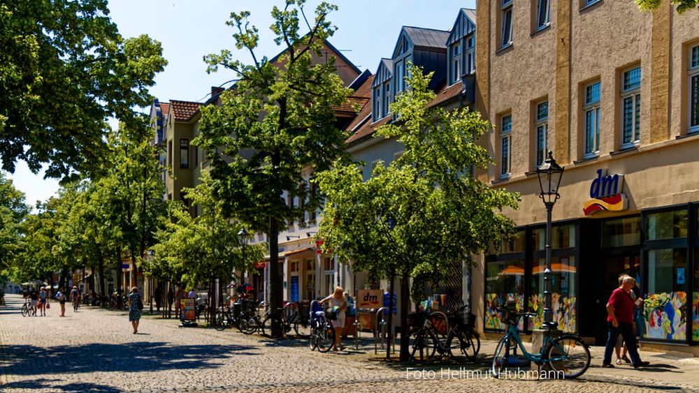 BERNBURG. EIN SCHATTIGER BOULEVARD LÄDT EIN.