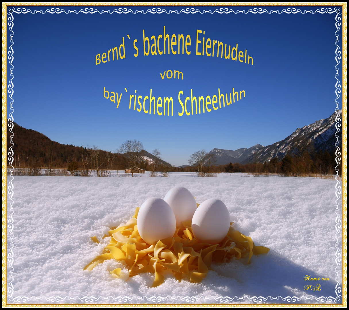 Bernd`s bachene Schneehuhneier