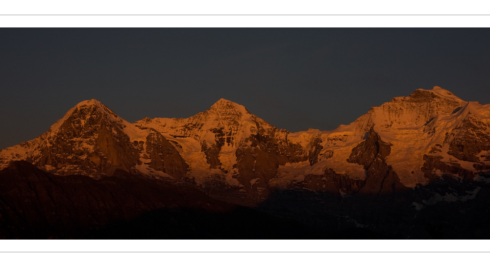 Berner Dreigestirn Eiger Mönch und Jungfrau