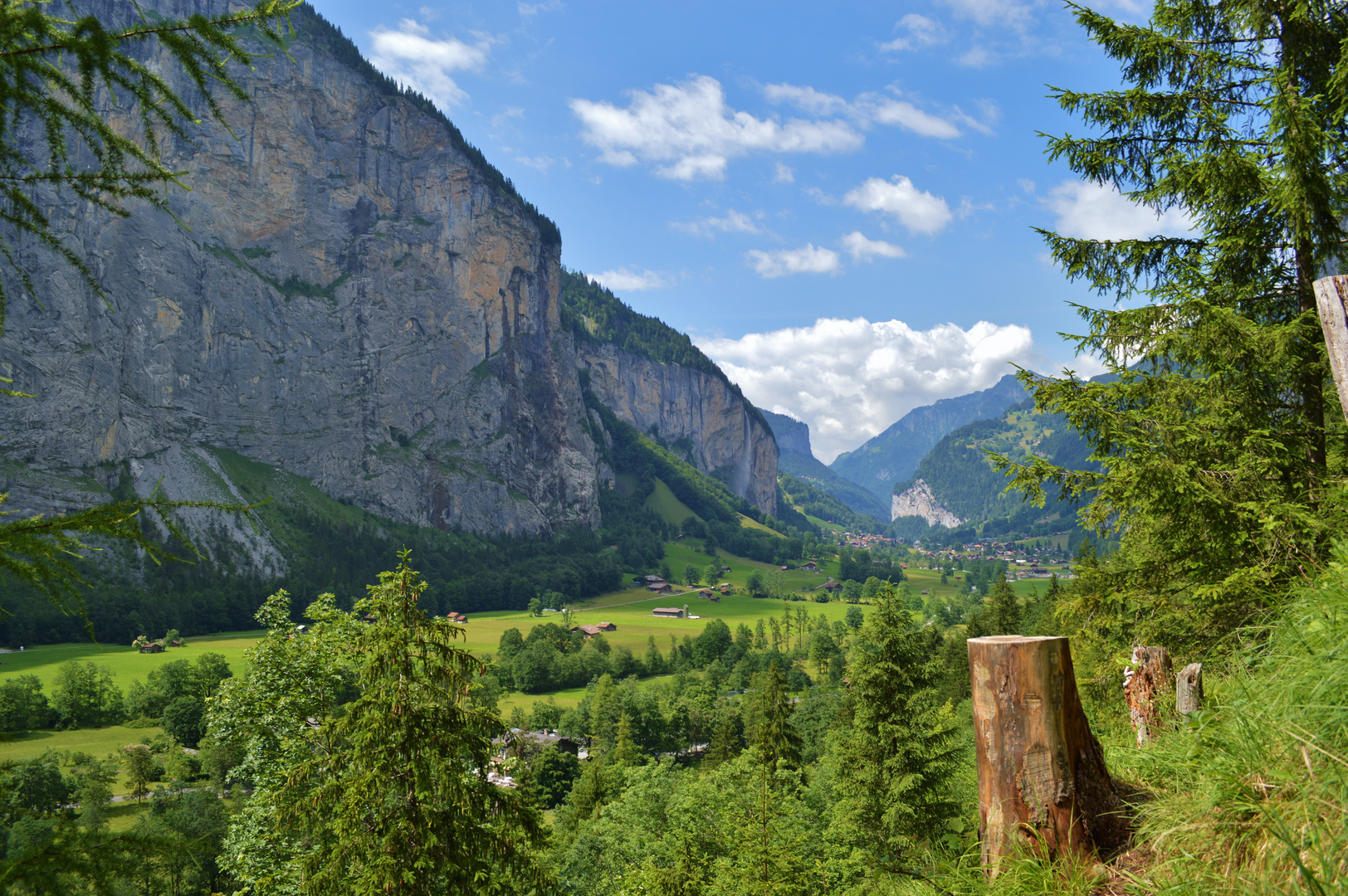 Berner Oberland an den trümmelbachfällen