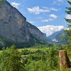 Berner Oberland an den trümmelbachfällen