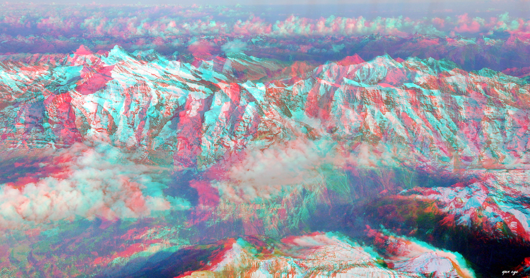 Berner Oberland  - Anaglyphe