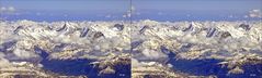 Berner Oberland Schweiz - 3D Kreuzblick