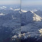 Berner Oberland - Wallis - Schweiz - 3D Kreuzblick