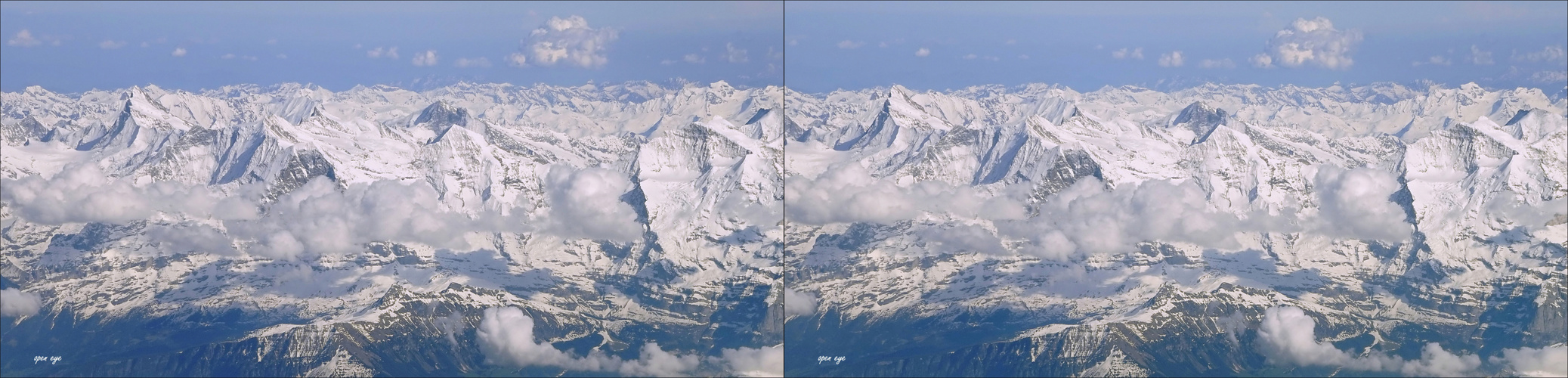 Berneralpen - 3D Kreuzblick