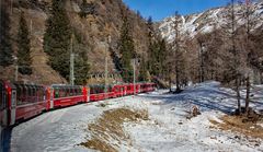 Bernina-Express, abwärts Richtung Süden