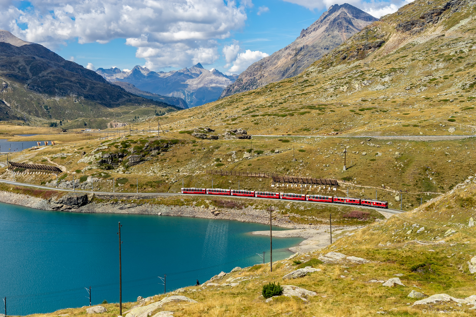 Bernina-Express am Lago die Poschiavo