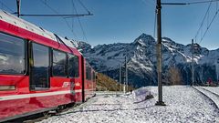 Bernina-Express, von nun an geht‘s bergab