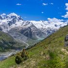 Bernina-Gruppe mit dem oberen Rosegtal