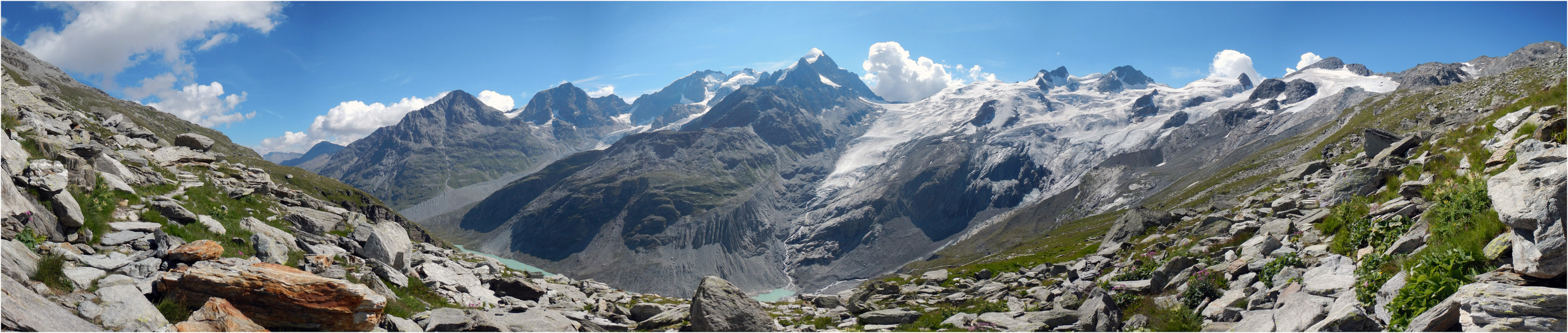 Bernina Massiv von der Coaz Hütte GR