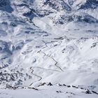 Bernina-Straße von oben