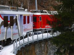 Berninaexpress auf dem Weg nach Tirano/Ialien, 