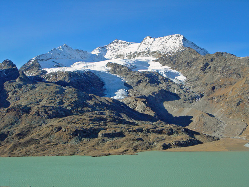 Berninapass mit Lago Bianco