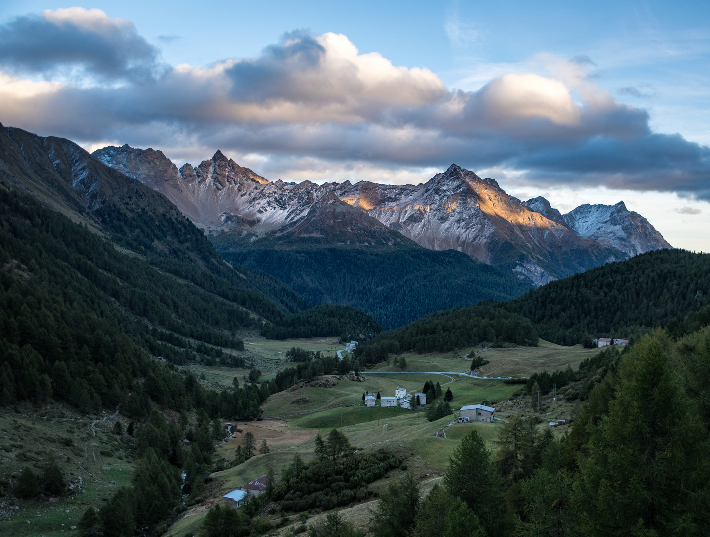 Berninapaß, Südseite