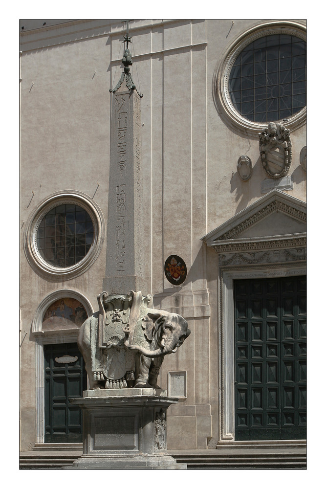 "Berninis" Elefant auf der Piazza della Minerva