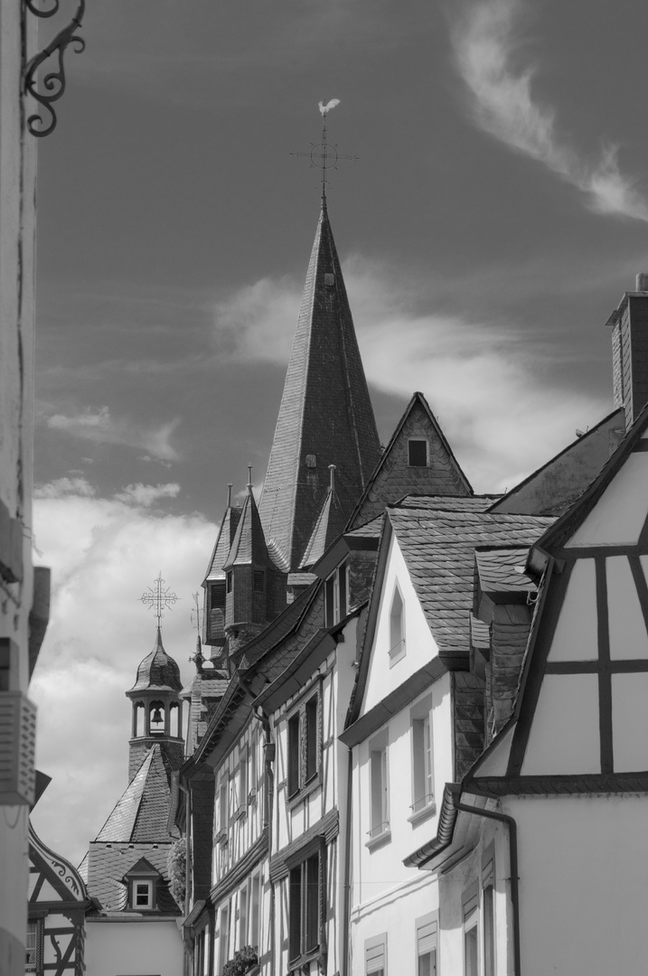 Bernkastel: Detail Stadtansicht