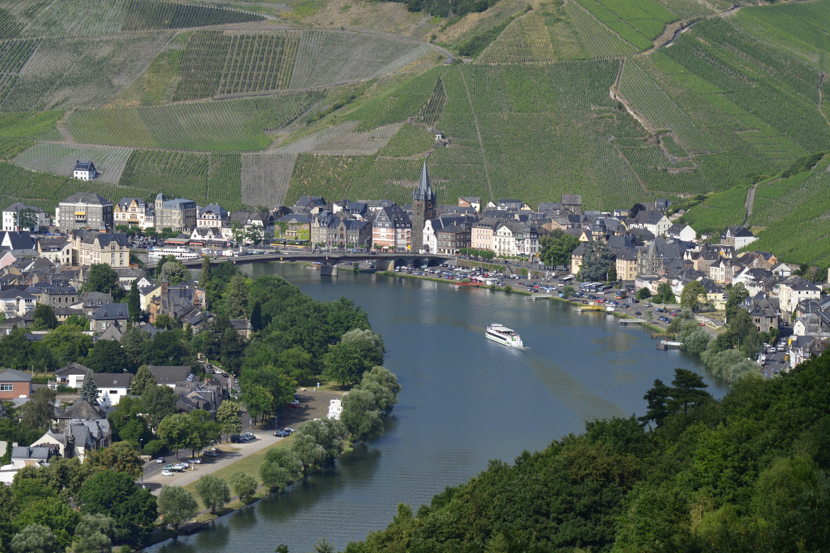 Bernkastel - Kues , aufgenommen von "Der Hütte"