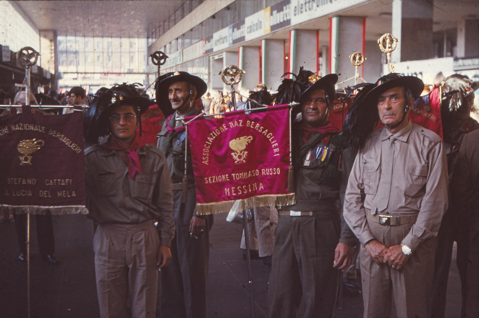 Bersaglieri am 20. September 1970 Stazione Termini in Rom