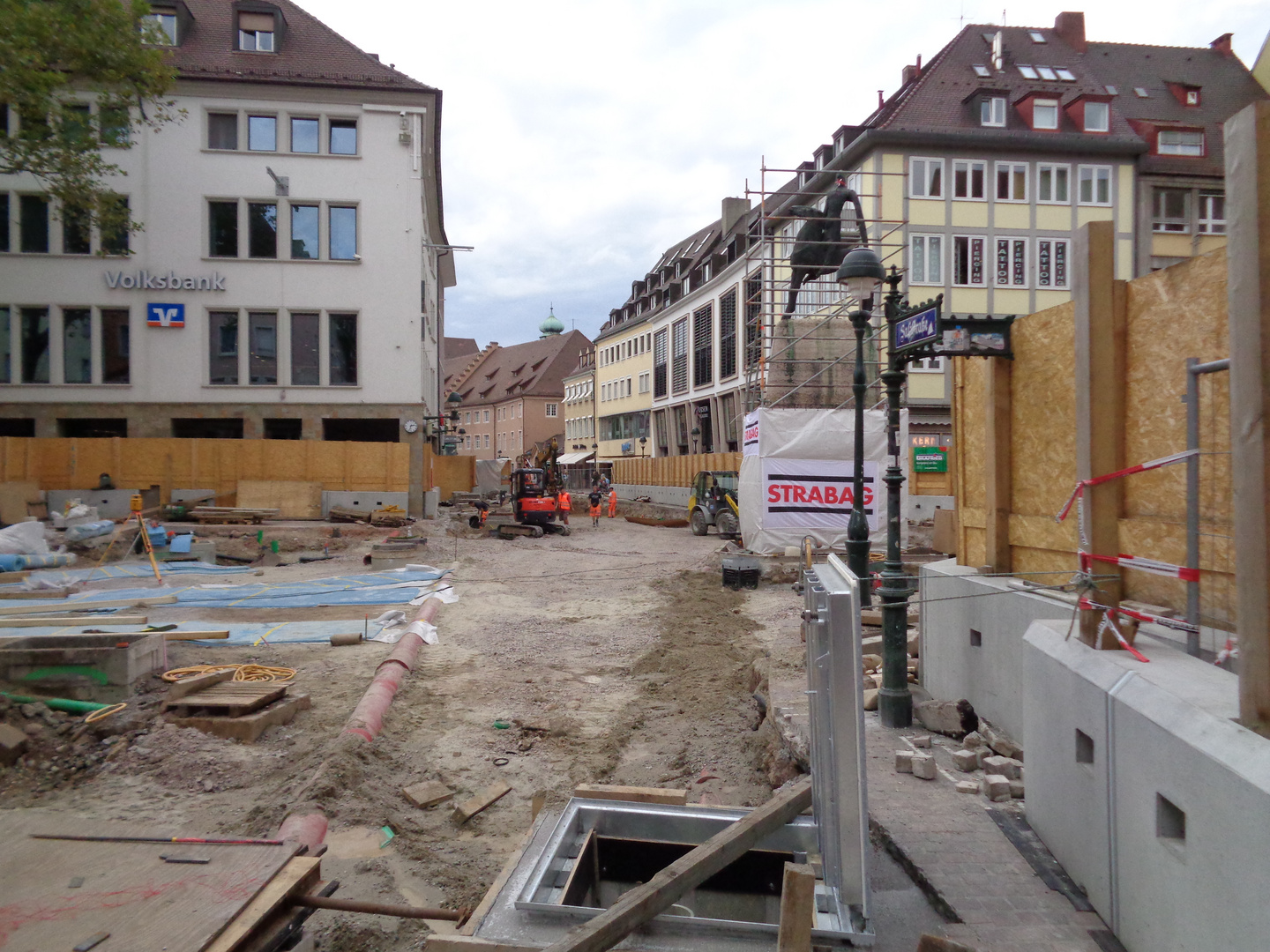 Bertoldsbrunnen Freiburg - untergepflügt