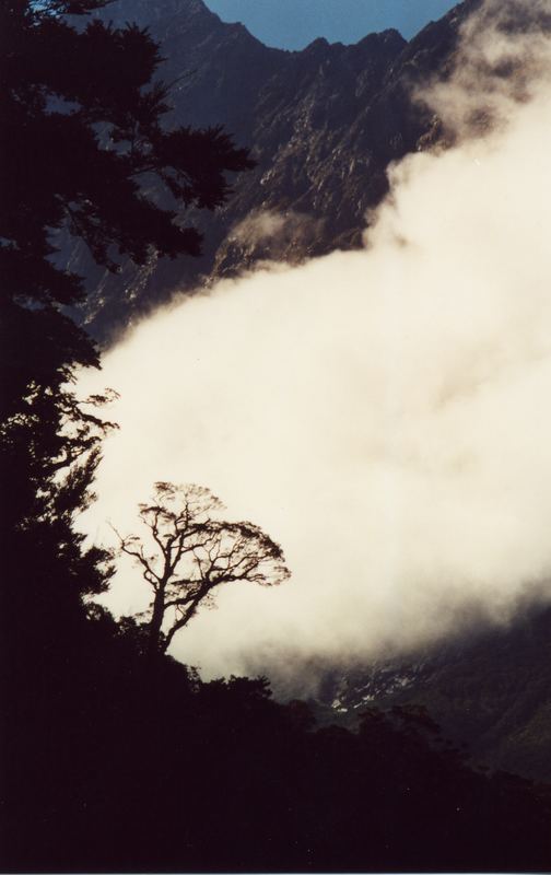 Berührung mit den Wolken