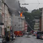 Berufsfeuerwehr Wuppertal Löschzug Barmen im Einsatz an der Westkotter Straße