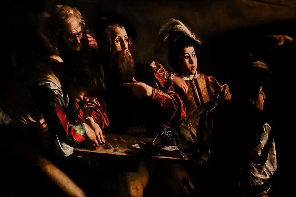 Berufung des Matthäus /Ausschnitt (Caravaggio) Foto & Bild europe, italy, vatican city, s