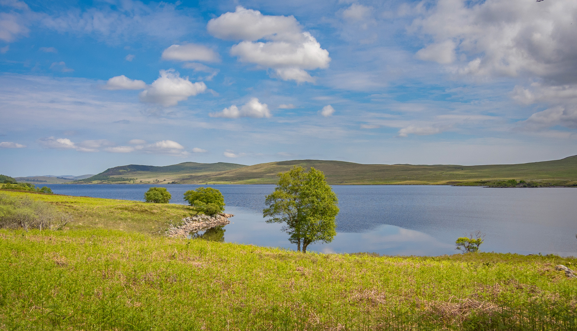 Beruhigende Seenlandschaft