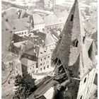 Beschädigter Glockenturm der Abtei St. Maurice