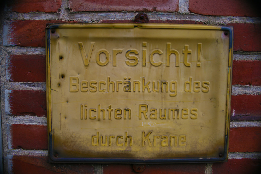 Beschränkung des lichten Raumes