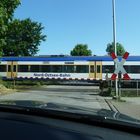 Beschrankter Bahnübergang