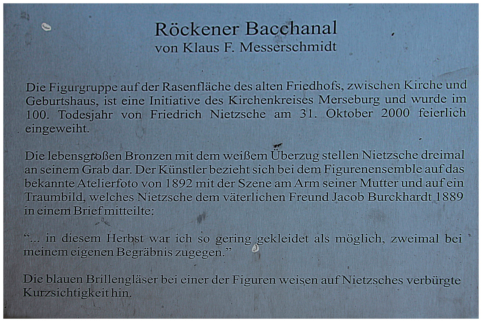 Beschreibung Denkmal