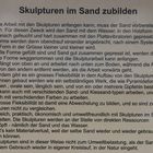 Beschreibung vom Bau der Sandskulpturen