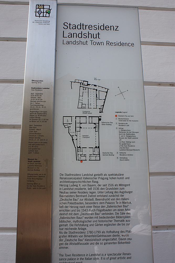 Beschreibung zur Stadtresidenz in Landshut