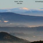 Beschriftet der Riesengebirgeausschnitt